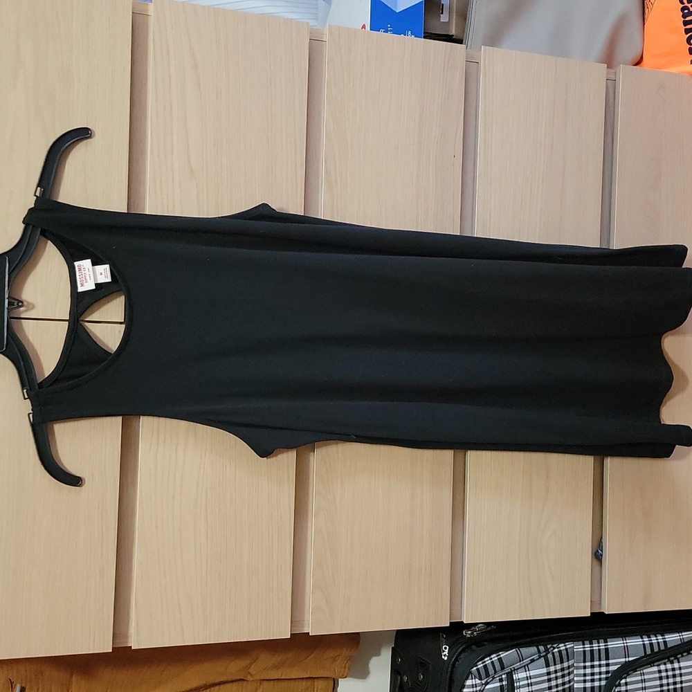 Black cotton tank dress